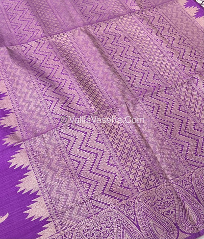 Banarasi - Heritage Silk - Semi Kathan Silk - Lavender Shade - VVBHS005