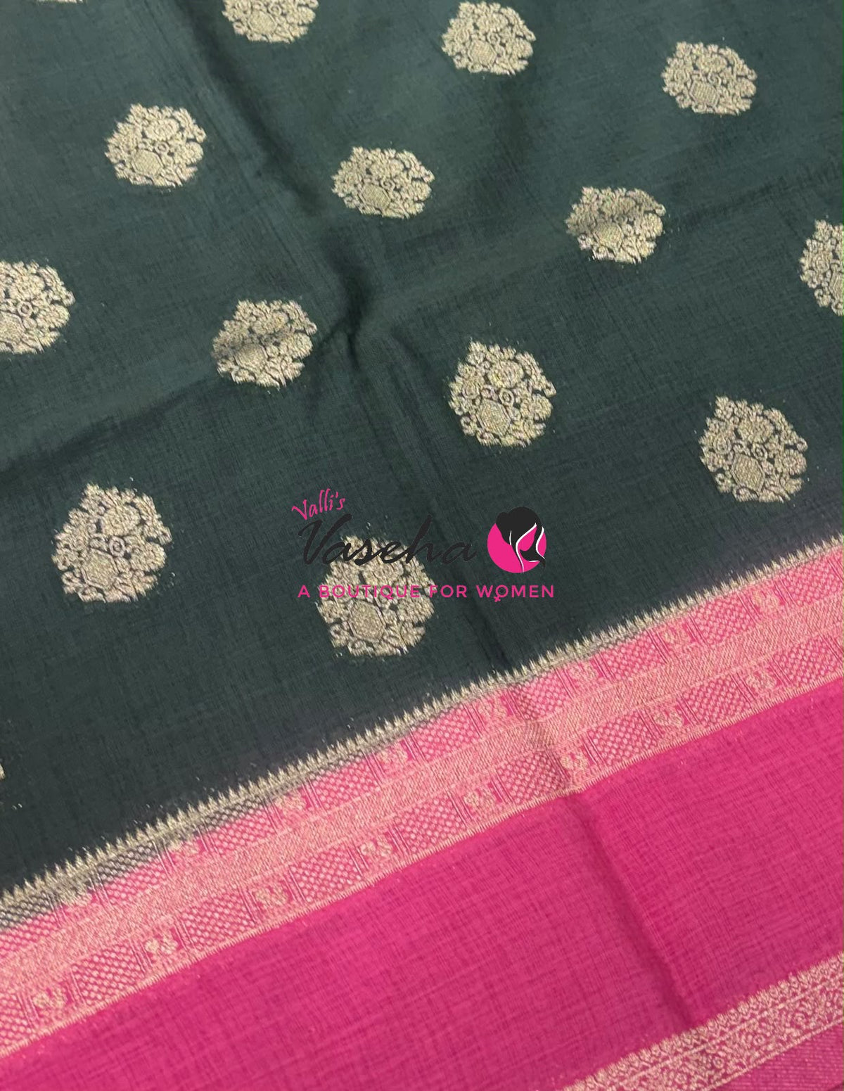 Banarasi - Heritage - Contrast  - Retta Petta border - VVBHS017