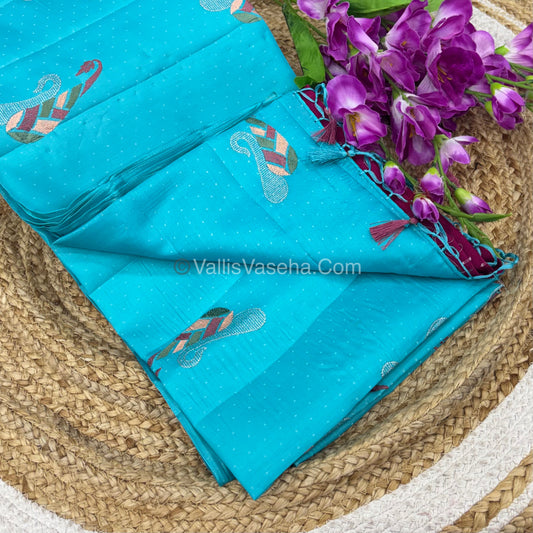 Butter Silk - Blue & Pink Combo - VVBS001