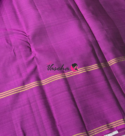 Half Mix - Pure Soft Silk Saree - Long Retta Petta Border with Butta - VVPSS105