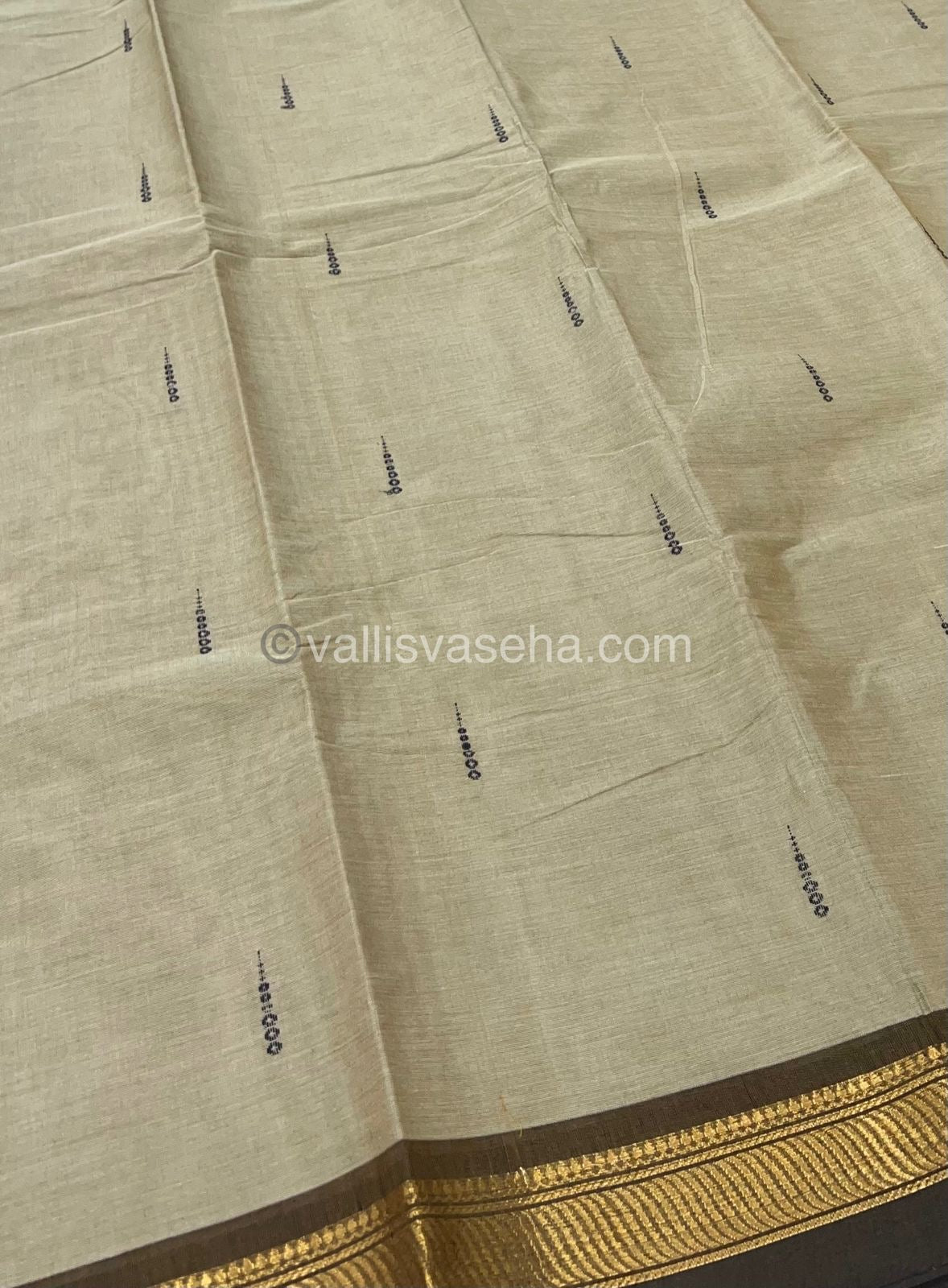 Kanchi Cotton Saree - Butta Design VVKCS008