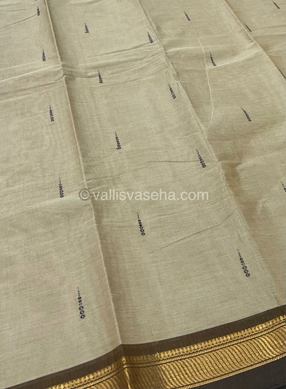 Kanchi Cotton Saree - Butta Design VVKCS008