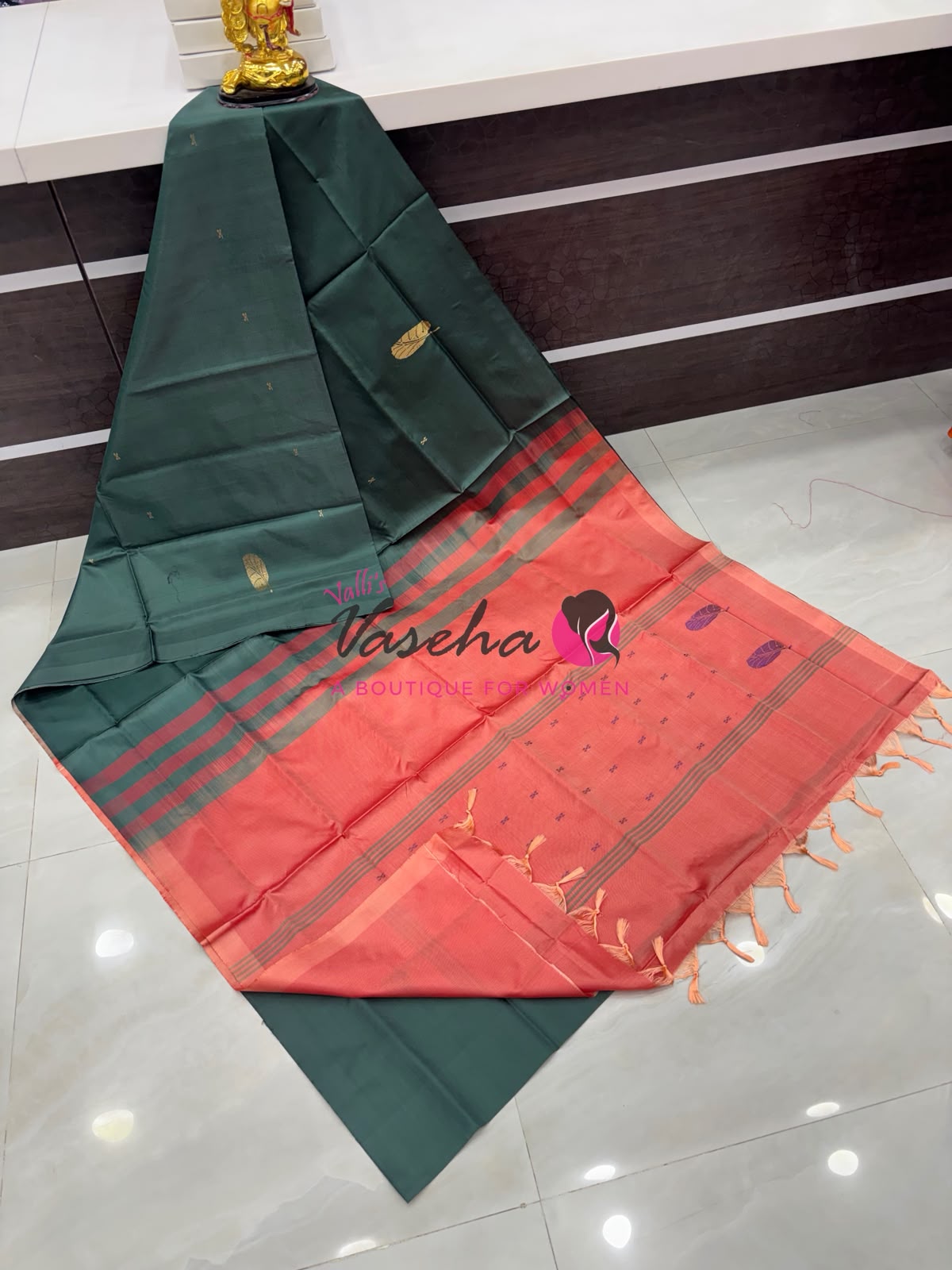 Vazhai Pattu Saree / Banana Pith - With Blouse - VVVPS002