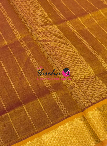 Pure Silk Cotton Saree - Zari Checks - VVCSC001