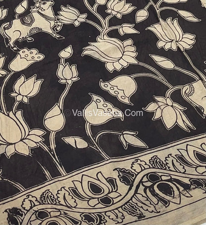Pure Kalamkari Cotton Saree - VVPKC001