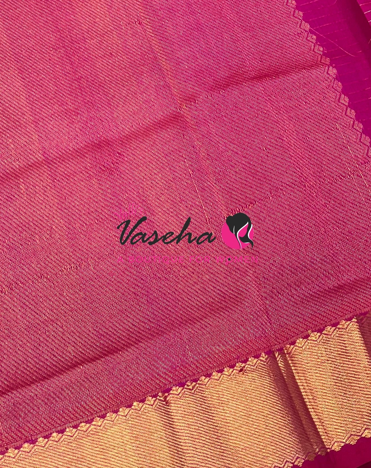 Pure Silk Cotton Saree - Mayil & Chakkaram Design - Pink With Pink Shade -VVMC002