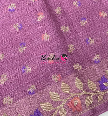 Banarasi - Heritage Meenakari Silk - Onion Pink Shade - VVBHS012