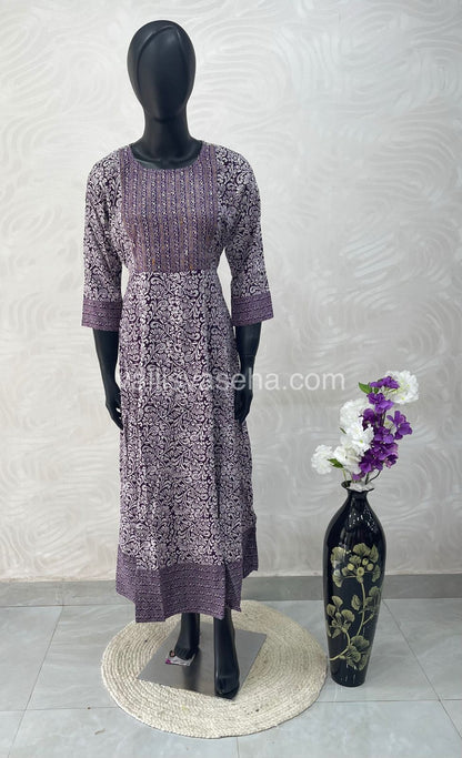 Ready Made - Long Floor Length Kurti - VVLG002