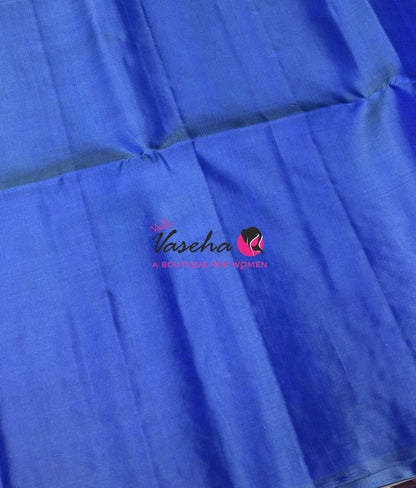 Pure Soft Silk Saree - Blue & Blue - VVPSS119