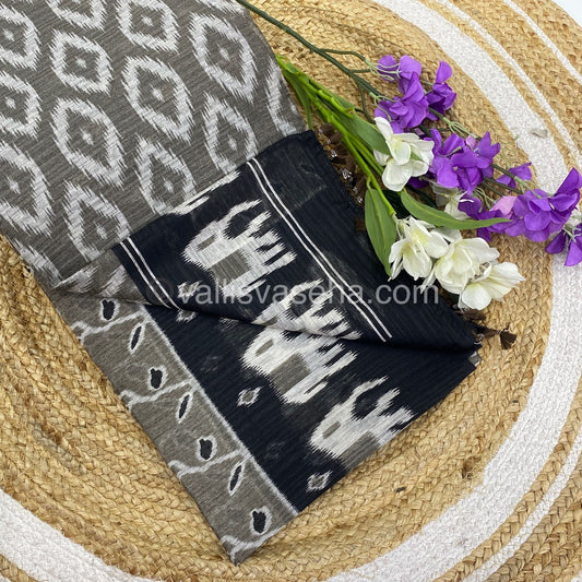 Jute Mixed Cotton Saree | VVJCS001