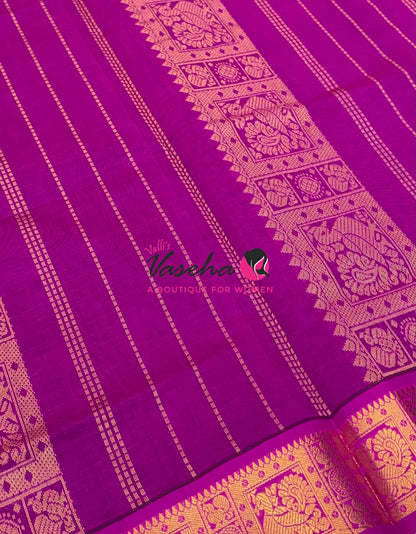 Semi Silk Cotton Saree Lakshadeepam Shade |VVSSC009