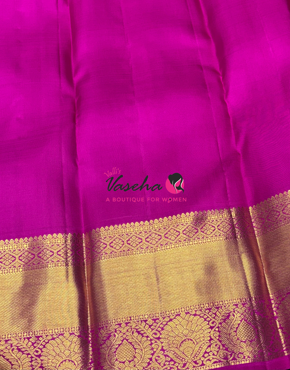 Pure Kanchipuram Silk Saree - Peach  With Pink - VVPS088