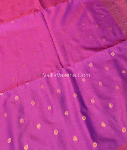 Semi Soft Silk   - Borderless - Contemporary Design - Purple Shade -VVSSS012