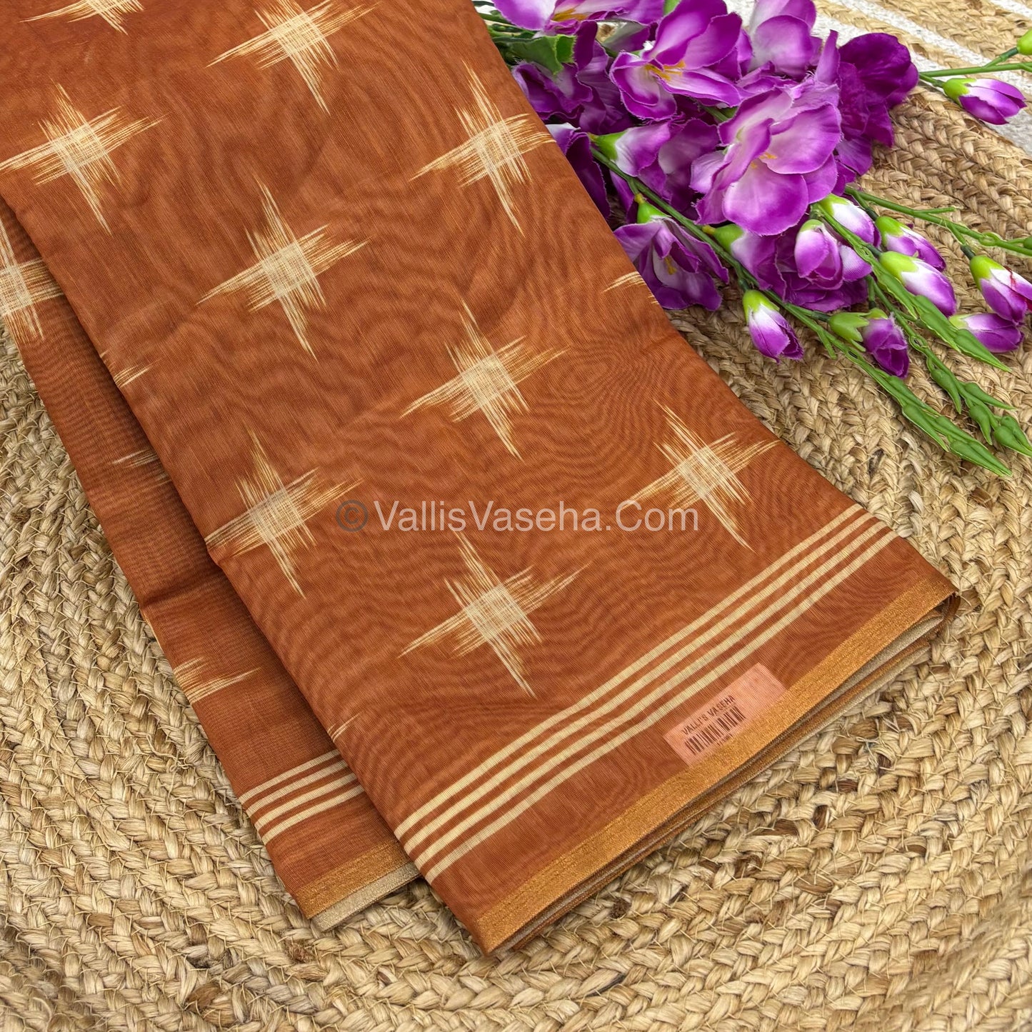 Semi Chanderi Saree  - VVSCS007