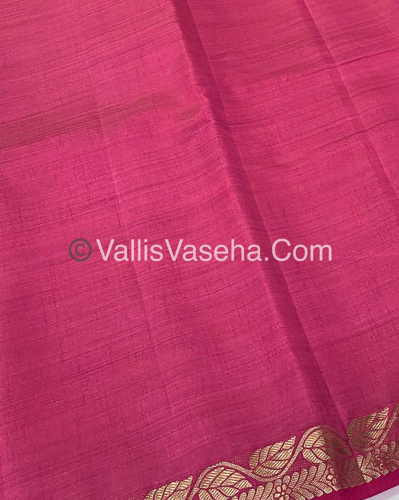 Semi Tussar Silk - Peachish pink Shade - VVSTS003