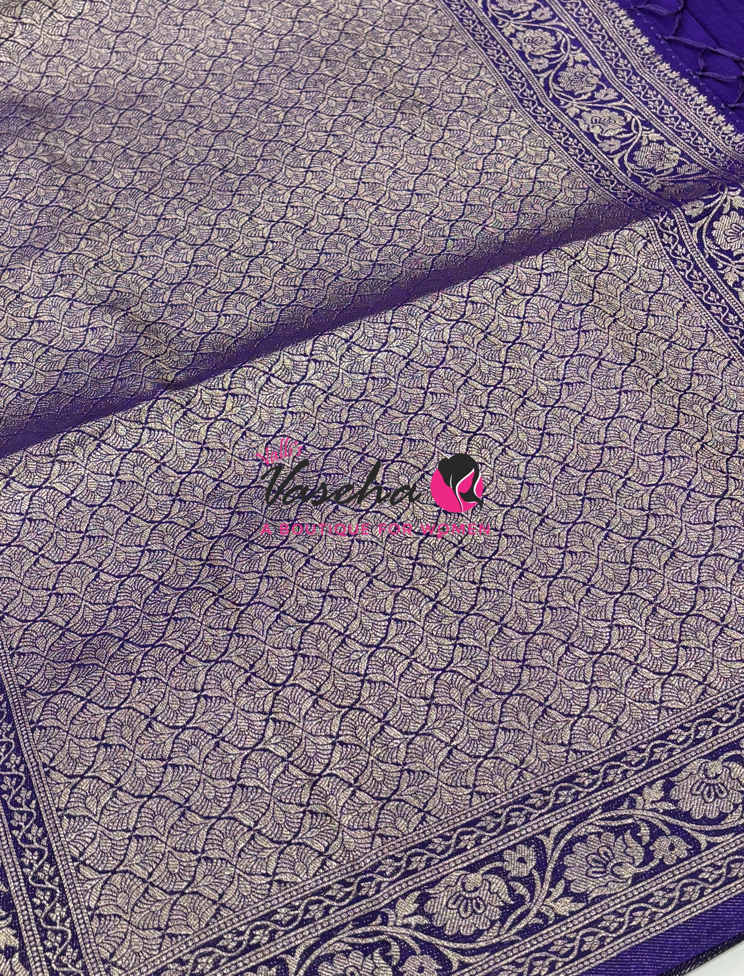 Banarasi - Heritage Silk - Semi Kathan Silk -  Violet Shade - VVBHS011