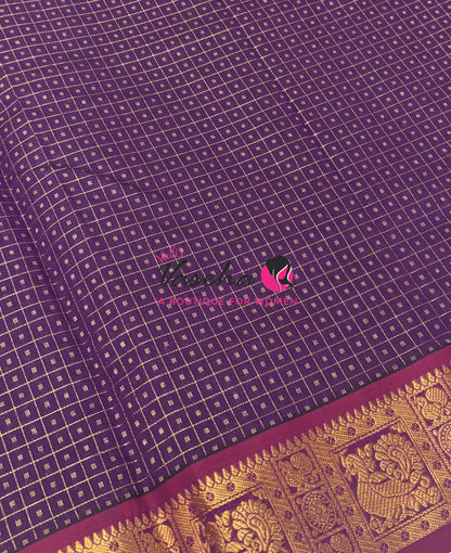 Semi Silk Cotton Saree | Lakshadeepam Design |VVSSC009