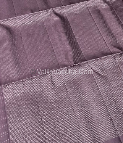 Pure Soft Silk Saree - Antique Zari - Border Less - Dark Wine - VVPSS037