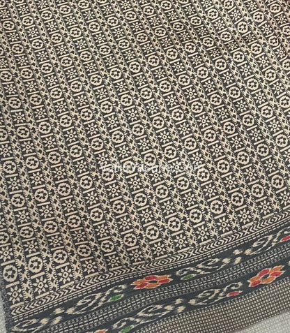 Semi Tussar - Kantha Work Embroidery - Light Pink Shade - VVSTK001