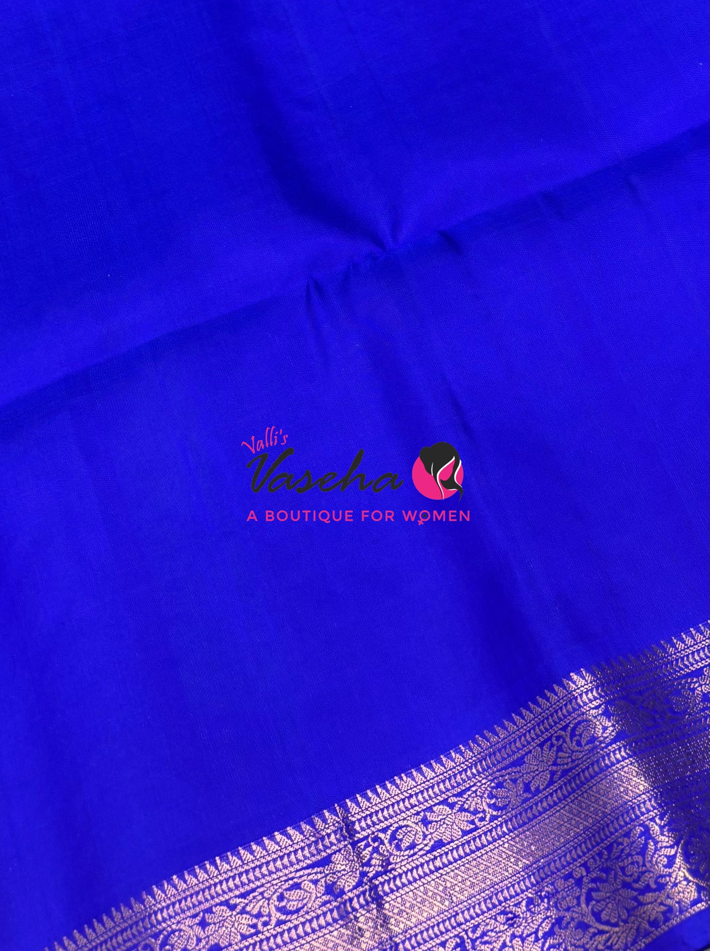Pure Soft Silk Saree - Blue To Blue - Velum & Mayilum - Kanchi Border - VVPSS015 - 2