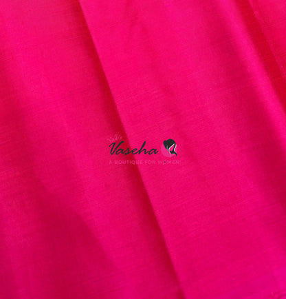 Pure Soft Silk Saree - Border Less - Pink Shade - VVPSS112