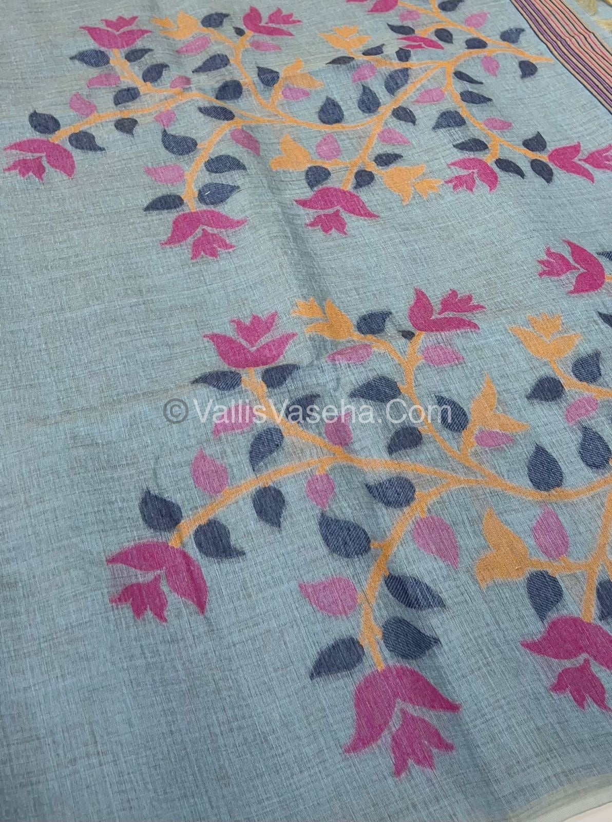 Muga Cotton Saree - VVMCS001