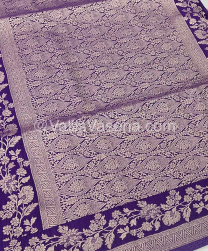 Banarasi - Heritage Silk - Semi Kathan Silk -   Purple Shade - VVBHS008