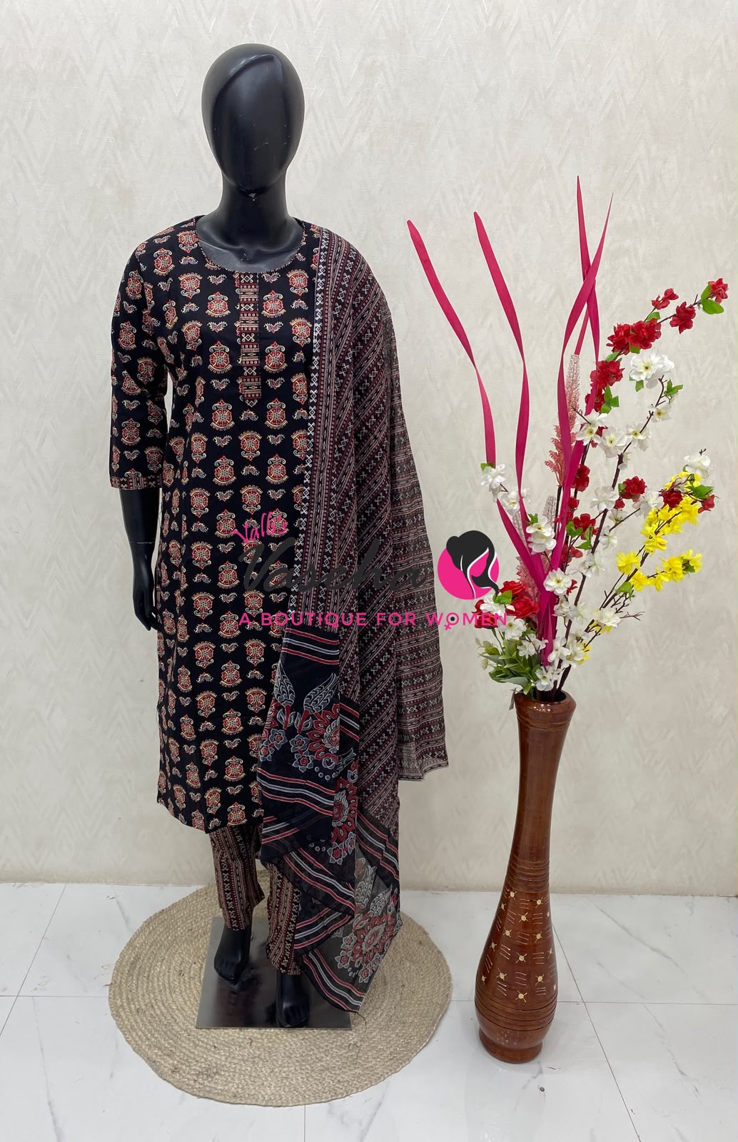 Ready Made - Salwar, Kameez & Duppatta(3pc) - Printed - VVRBS010