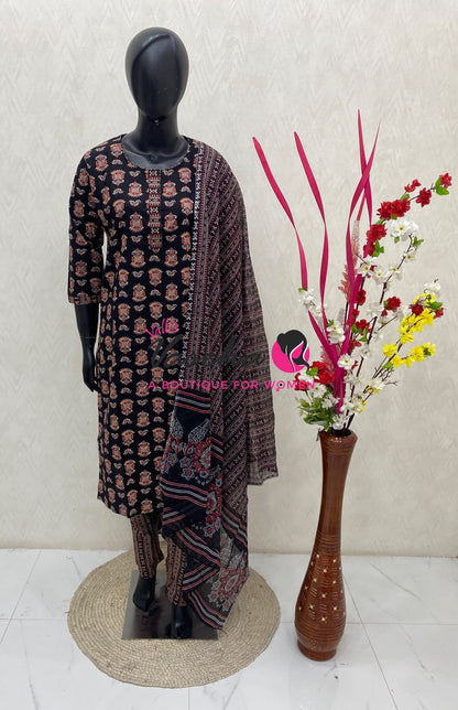 Ready Made - Salwar, Kameez & Duppatta(3pc) - Printed - VVRBS010
