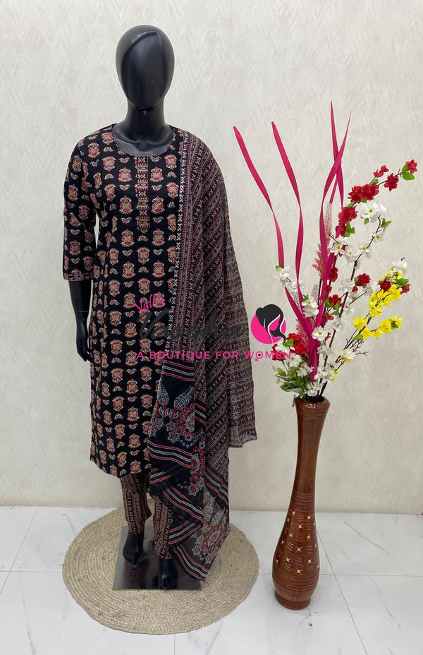 Ready Made - Salwar, Kameez & Duppatta(3pc) - Printed - VVRBS010