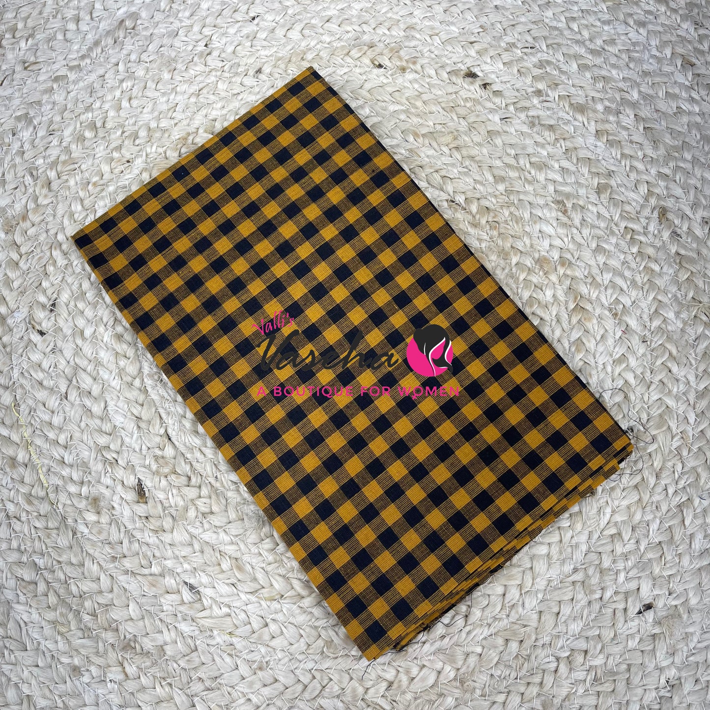Blouse Bit - Pure Cotton - Multi Checks - 1 mtr - VVBB001