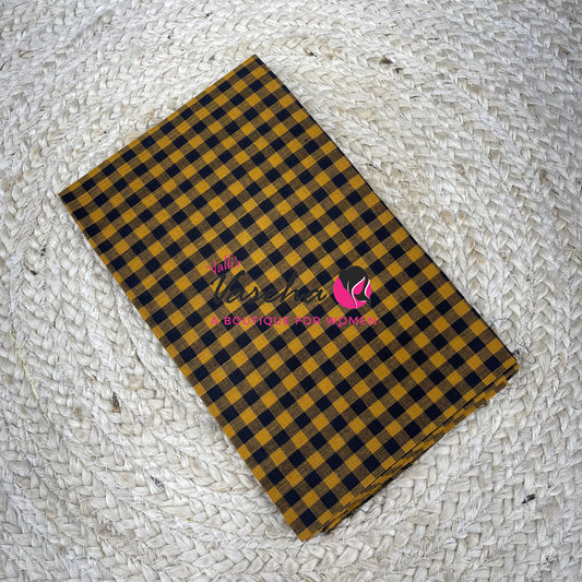 Blouse Bit - Pure Cotton - Multi Checks - 1 mtr - VVBB001