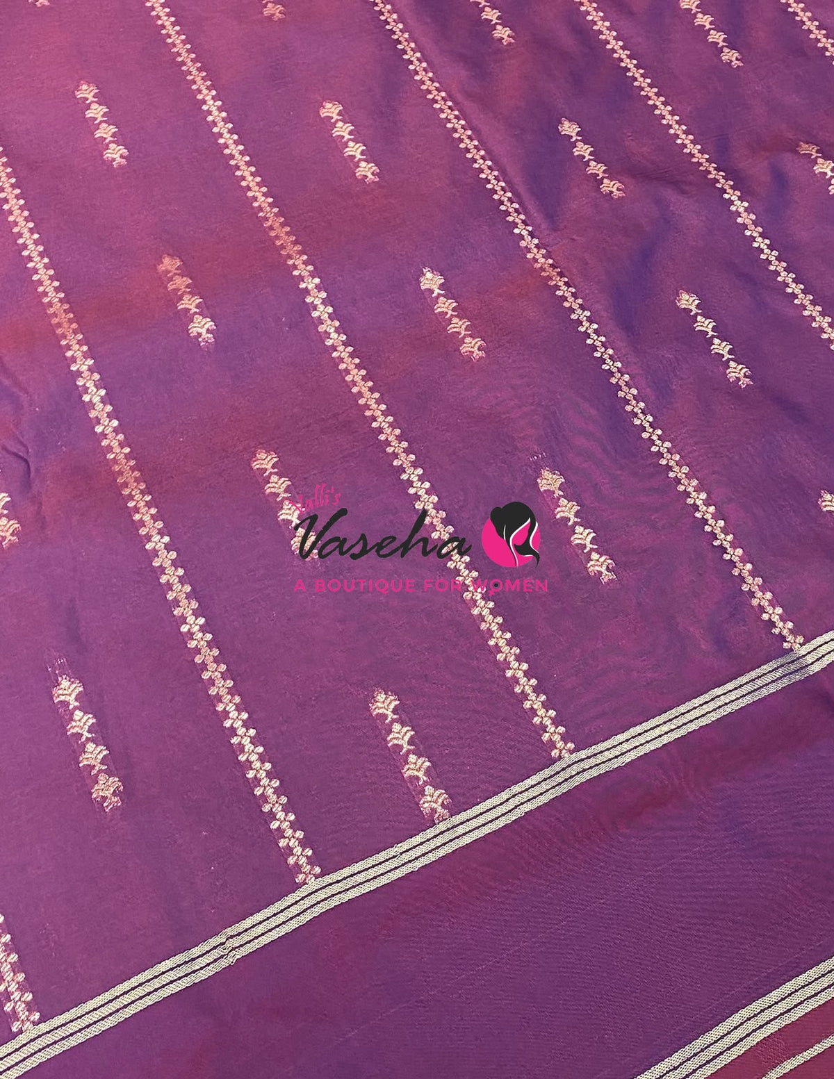 Semi Soft Silk  - Maroonish Wine Shade - VVSSS040