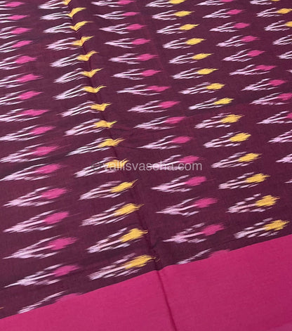 Ikkat Mercerised Cotton Saree - VVIKS001