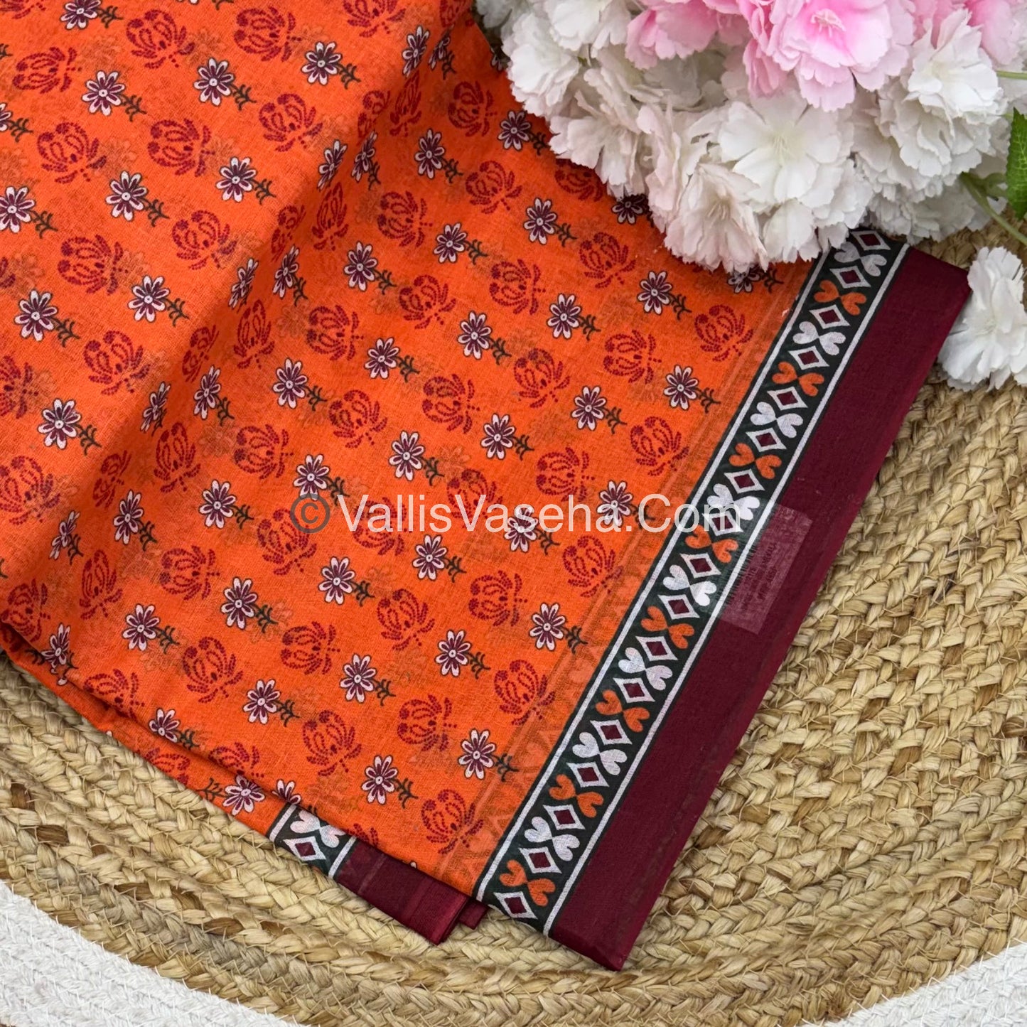Pure Cotton Voile Saree | VVPVC001