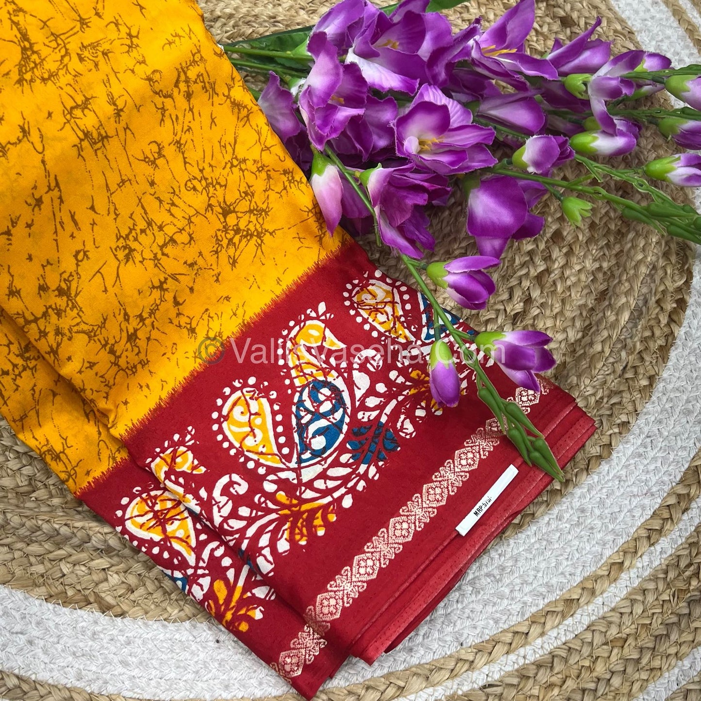 Budget Friendly Sarees - Casual Wear Sarees - Crackle Silk - VVCS002
