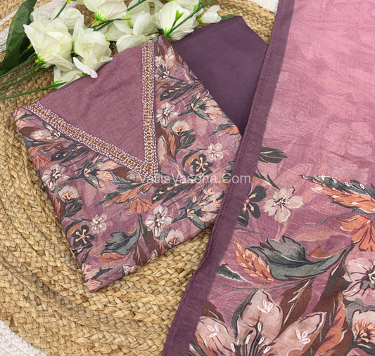 Chanderi Salwar Material  | VVUSM020