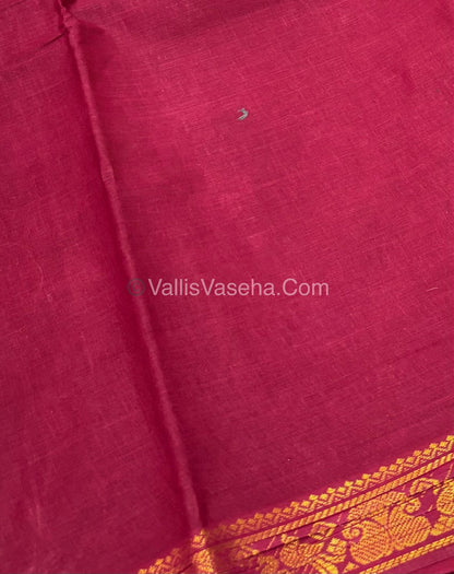Sungudi Cotton Saree  - Kolam Print  - VVSKP001