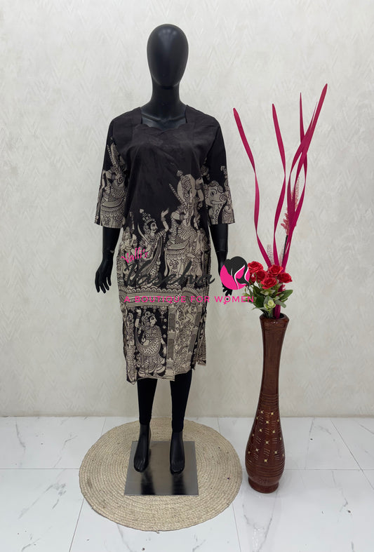 Ready Made - Kalamkari Kurti - VVRKK001