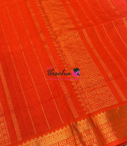 Semi Silk Cotton Saree | Vairavoosi  Design |VVSSC017