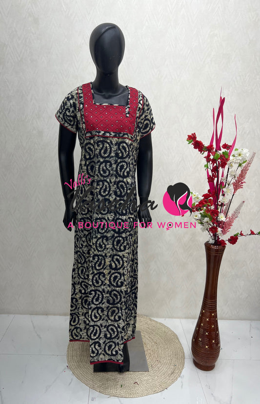 Slim Fit  - Nighties - Batick Print - VVJN001