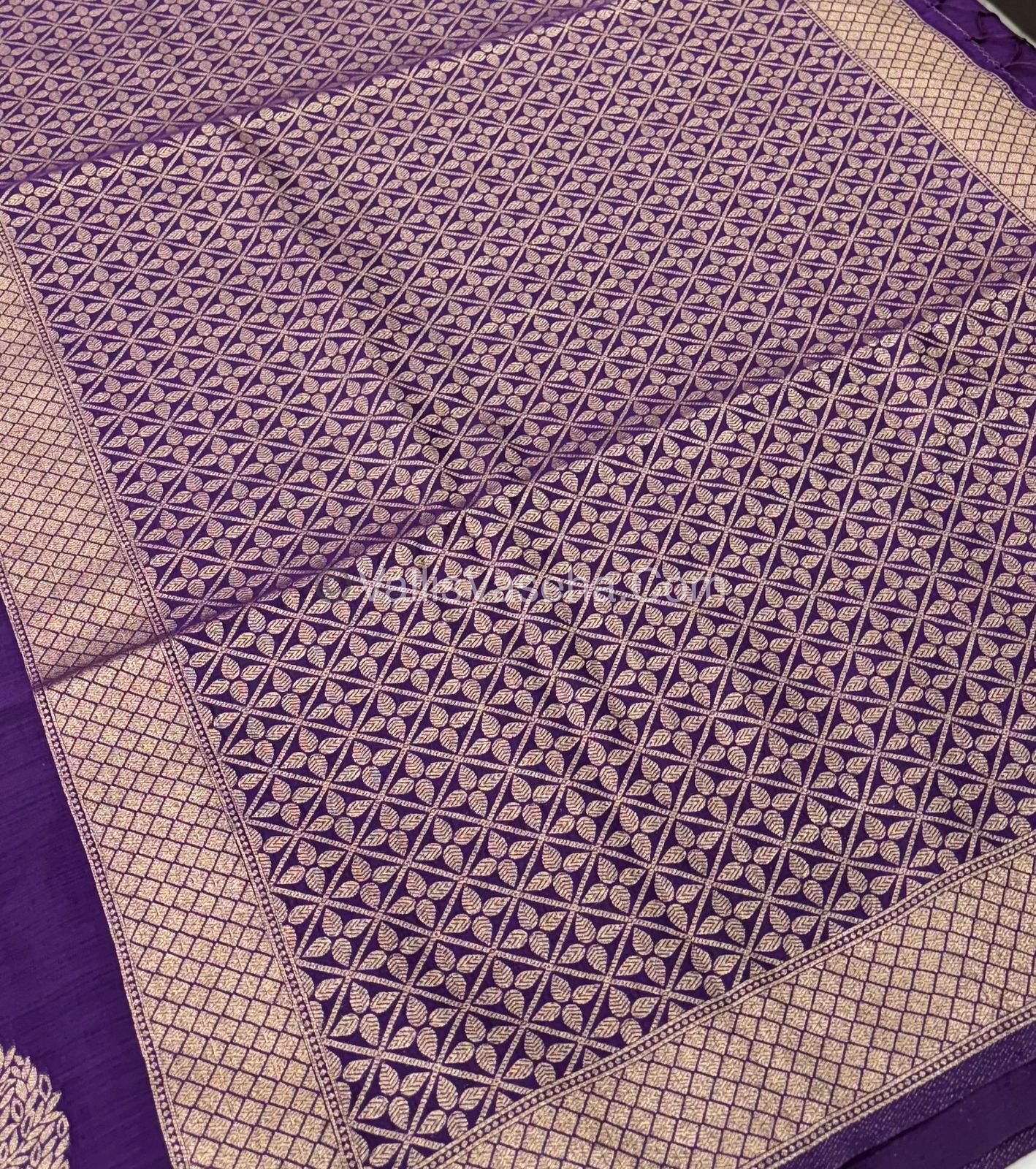 Banarasi - Heritage Silk - Semi Kathan Silk -  Purple Shade - VVBHS007