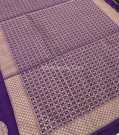 Banarasi - Heritage Silk - Semi Kathan Silk -  Purple Shade - VVBHS007