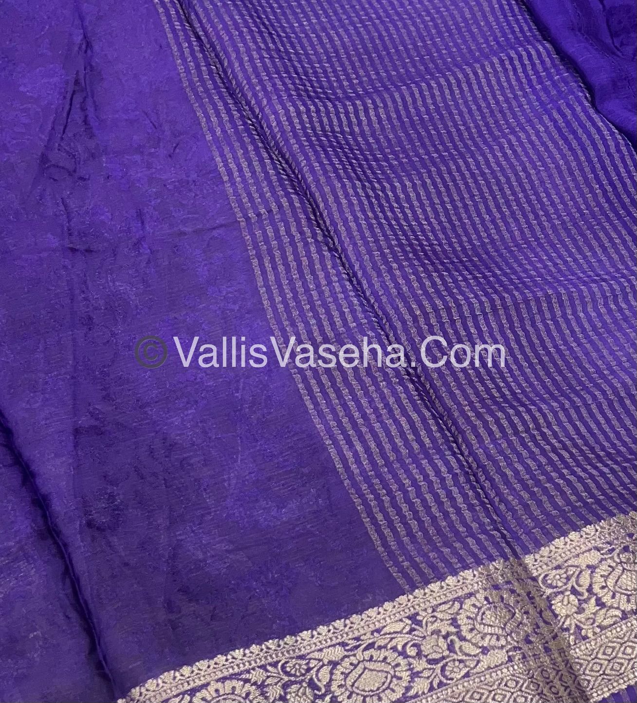 Semi Viscose / Semi Mysore Crepe Silk Variety - Embossed Design - VVSMC002