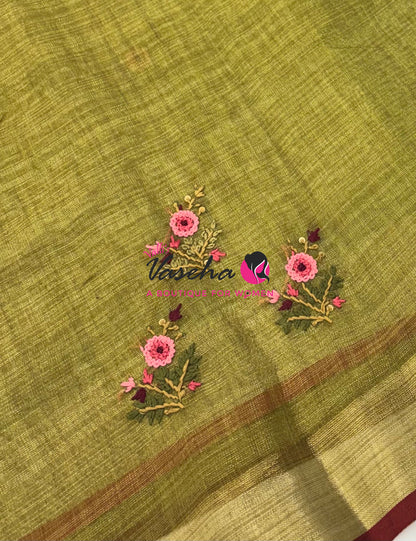 French Knot - Tissue Saree  - VVLFN021