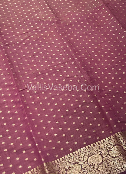 Semi Tussar Silk  - Wine Shade  - VVSTS015