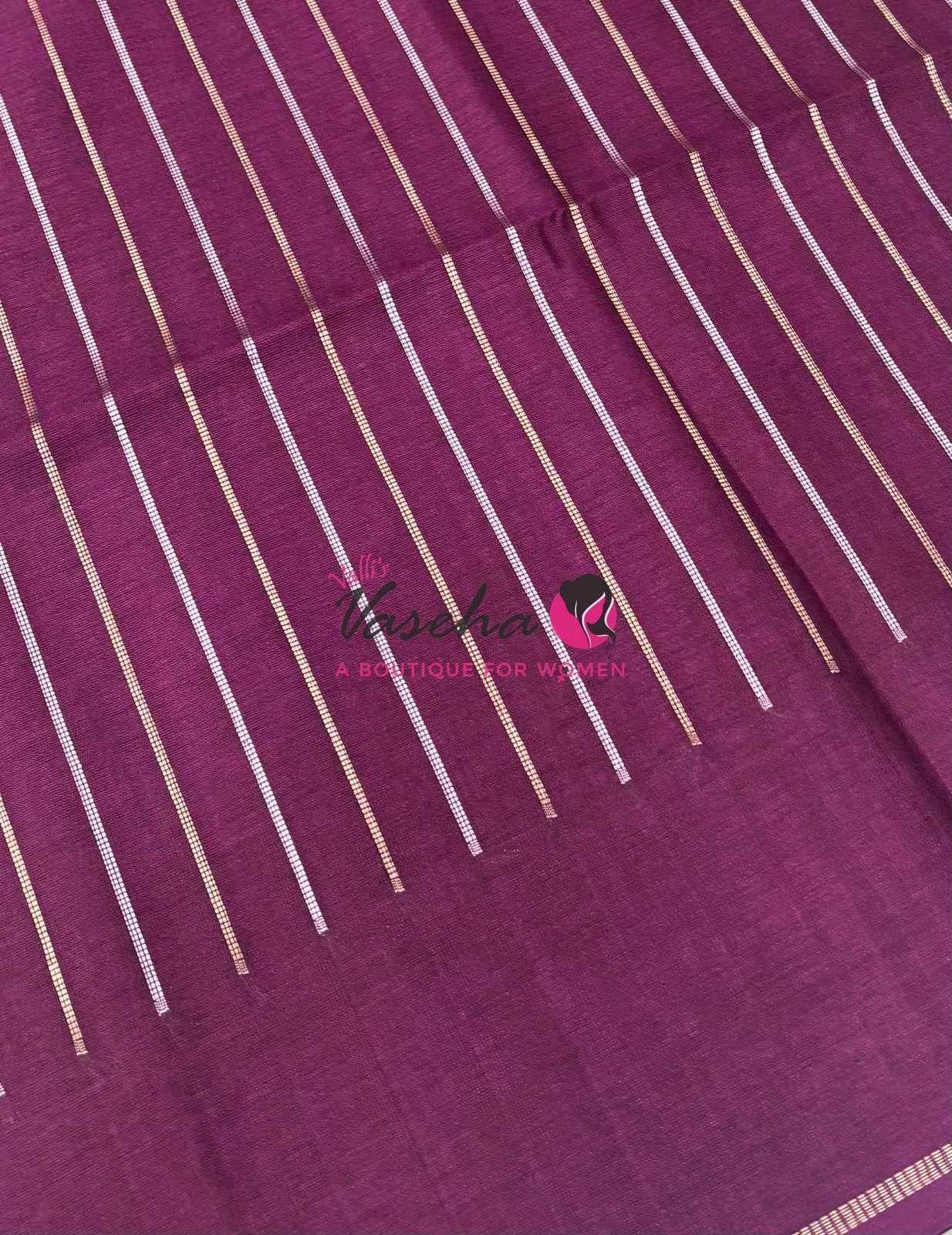 Semi Tussar Silk Saree | Purple Shade |VVSTS049