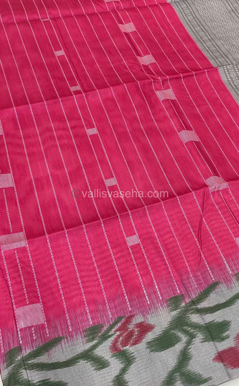 Semi Chappa Silk - Pink with Grey - VVSC002