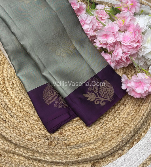 Half Mix - Pure Soft Silk Saree - VVPSS054