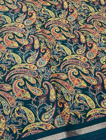 Casual Wear - Fancy Mixed Cotton - Dark Green Shade - VVFMC001